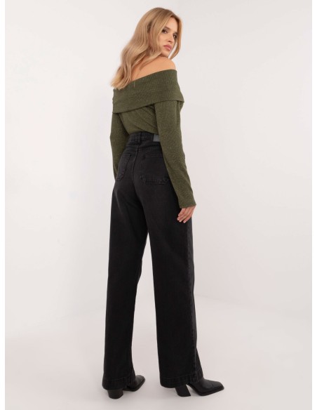 Spodnie jeans-D80016BD62456B150-czarny