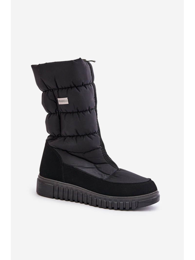 Women's Padded Snow Boots Progress PROGJ-22-136 Black