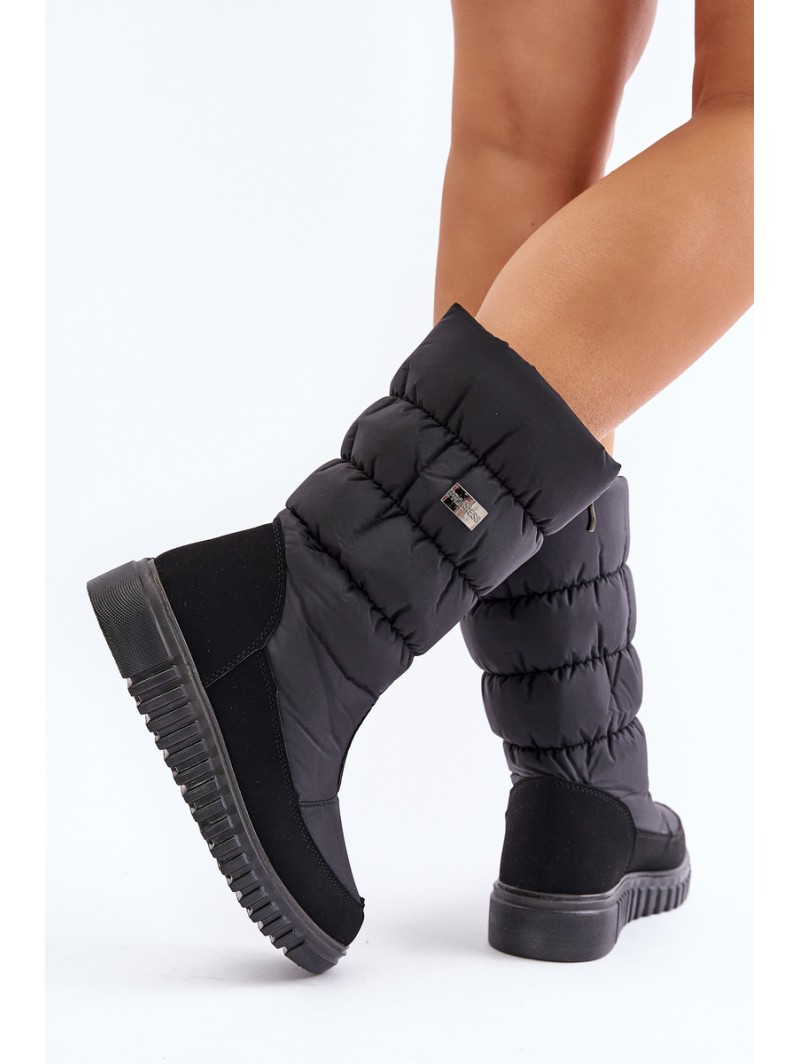 Women's Padded Snow Boots Progress PROGJ-22-136 Black