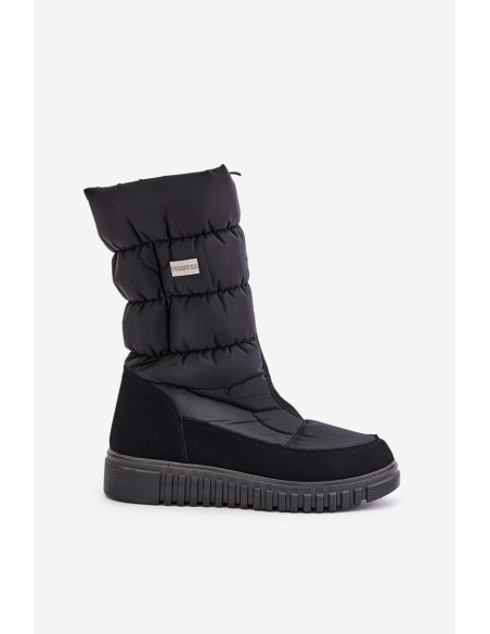 Women's Padded Snow Boots Progress PROGJ-22-136 Black
