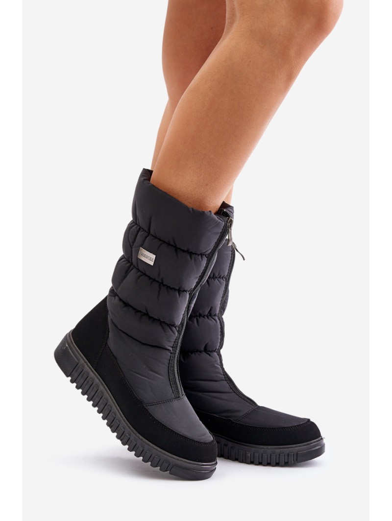 Women's Padded Snow Boots Progress PROGJ-22-136 Black