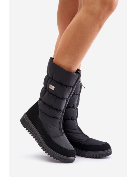 Women's Padded Snow Boots Progress PROGJ-22-136 Black