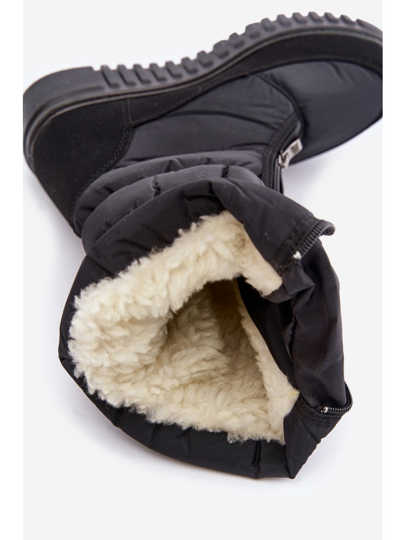 Women's Padded Snow Boots Progress PROGJ-22-136 Black