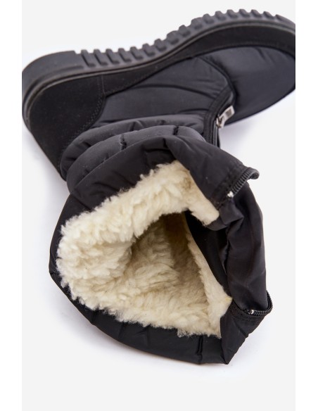 Women's Padded Snow Boots Progress PROGJ-22-136 Black