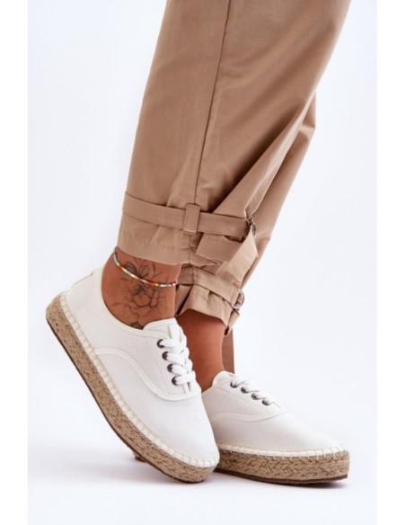 Lace-Up Espadrilles Big Star LL274833 White