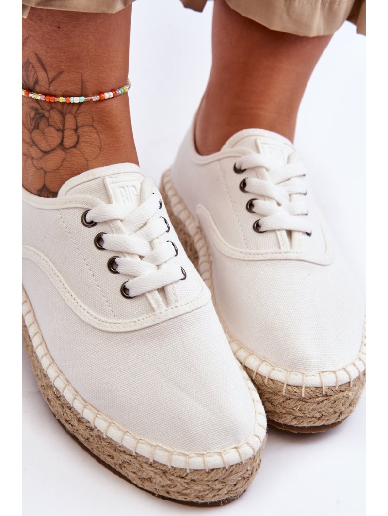 Lace-Up Espadrilles Big Star LL274833 White