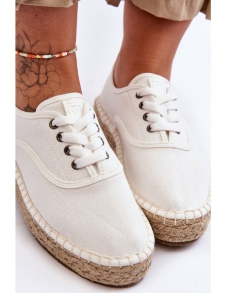 Lace-Up Espadrilles Big Star LL274833 White