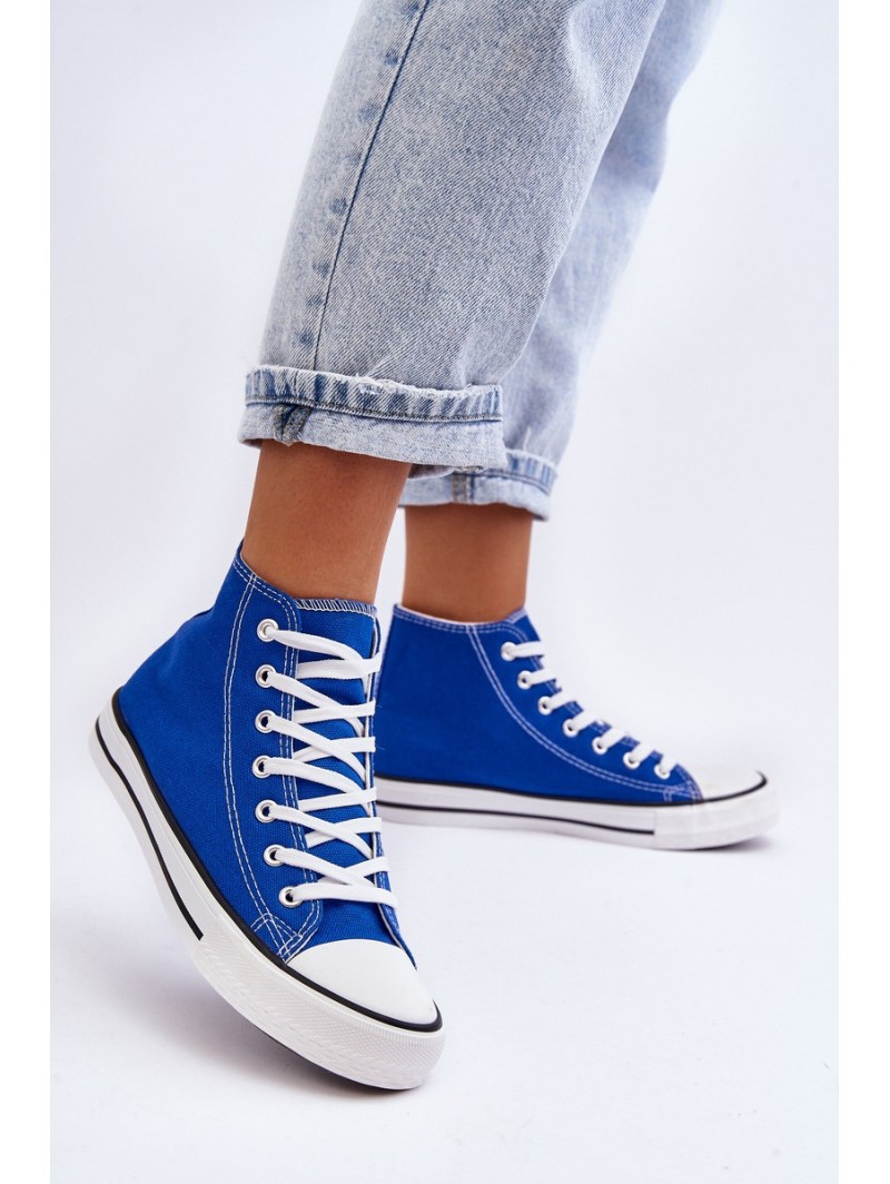 Women's Classic High Sneakers Blue Remos