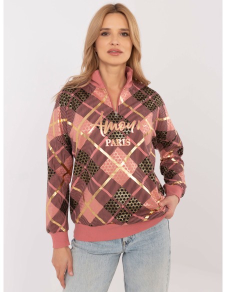 Bluza-CLM-BL-1259.59-ciemny różowy