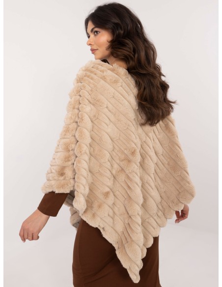 Poncho-AT-PN-2347.88-beżowy