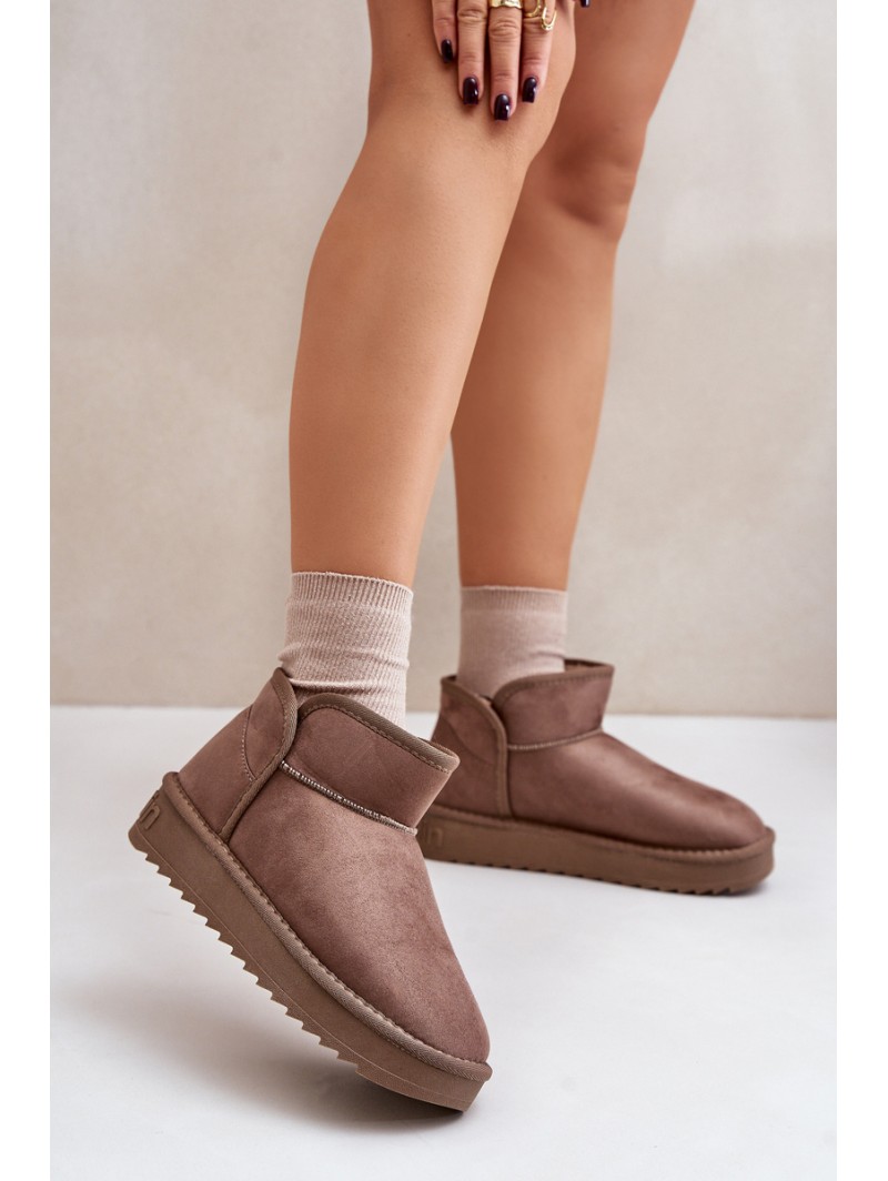 Women's Platform Snow Boots D.Franklin DFSH370010 Taupe