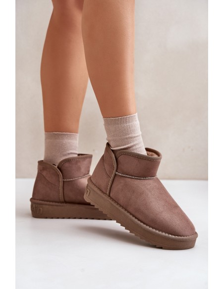 Women's Platform Snow Boots D.Franklin DFSH370010 Taupe