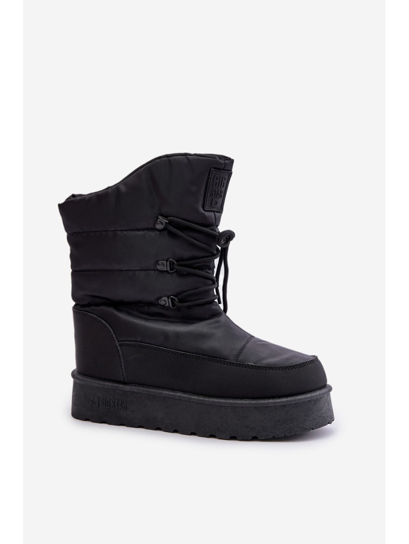 Snow boots on platform with zipper Big Star OO274884 Black