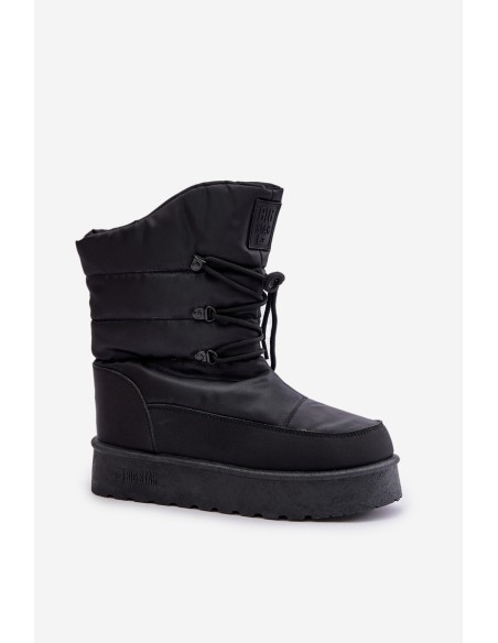 Snow boots on platform with zipper Big Star OO274884 Black