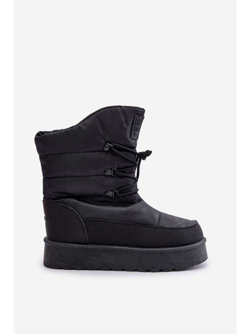 Snow boots on platform with zipper Big Star OO274884 Black