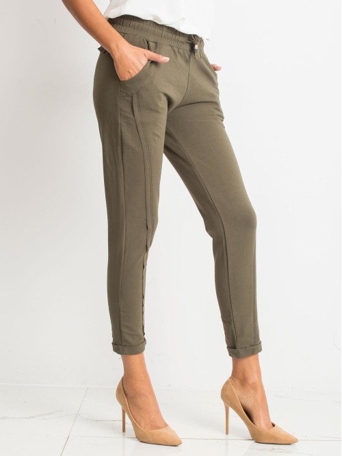 Spodnie dresowe-RV-DR-3589.08X-khaki 2