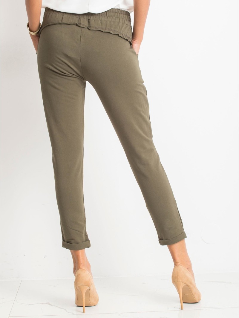 Spodnie dresowe-RV-DR-3589.08X-khaki