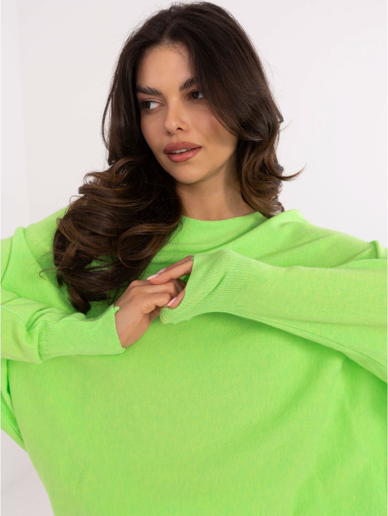 Sweter-DHJ-SW-8862.91-fluo zielony