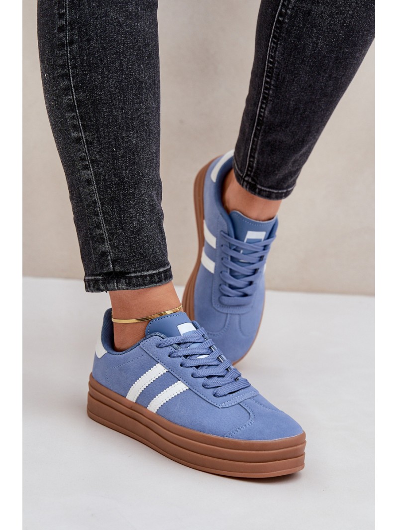 Women's Sneakers On Platform Blue Egelia