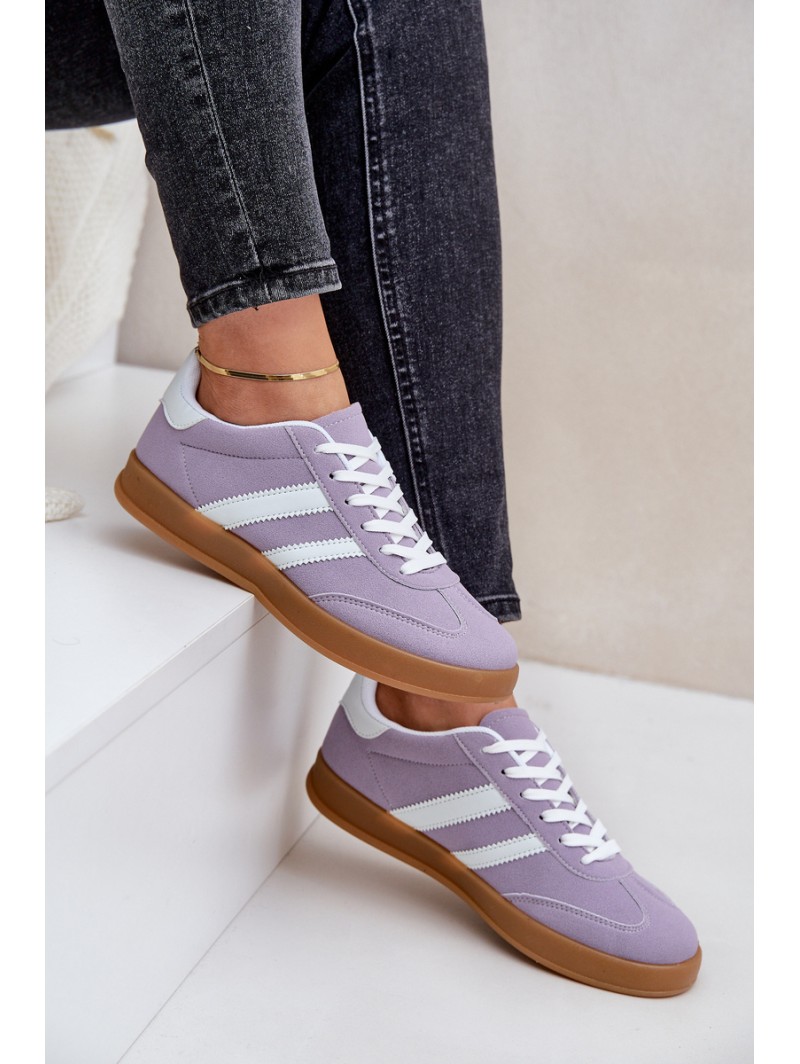 Ladies Low Sneakers Purple Ennorwen