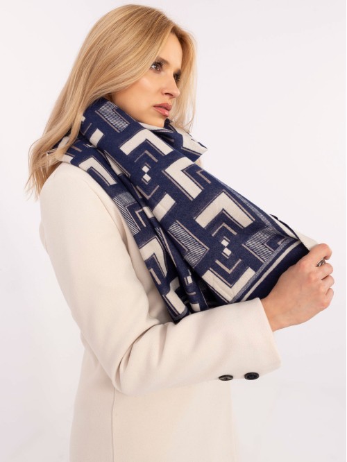 Szalik-AT-SZ-23158.32-biało-granatowy 2