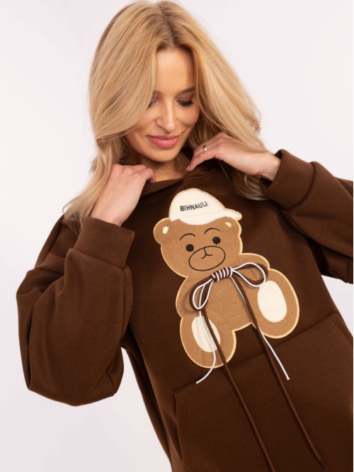 Bluza-DHJ-BL-A8695.65P-brązowy 2