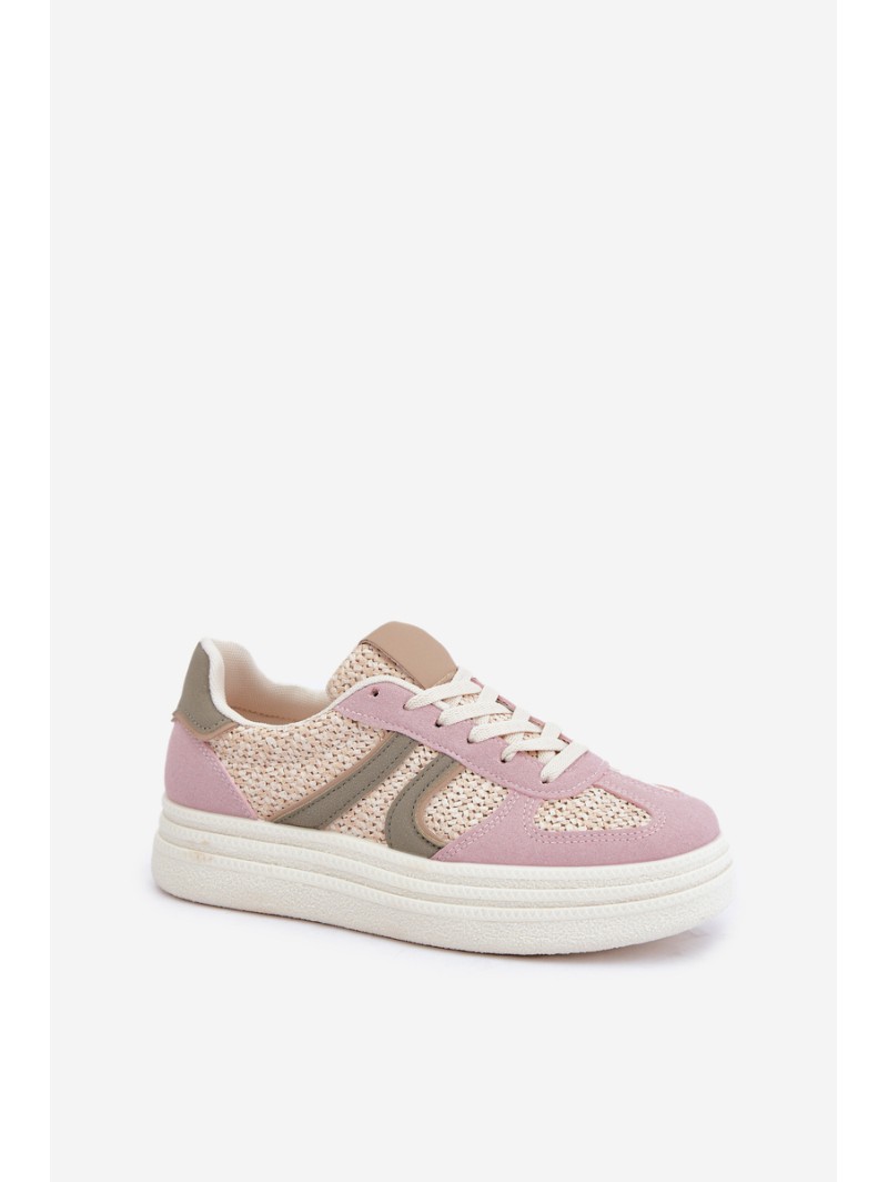 Women's Sneakers With Braiding On Platform Multicolor Lesida