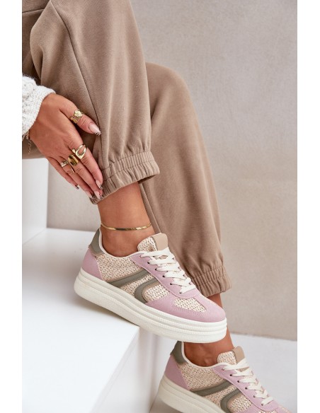 Women's Sneakers With Braiding On Platform Multicolor Lesida