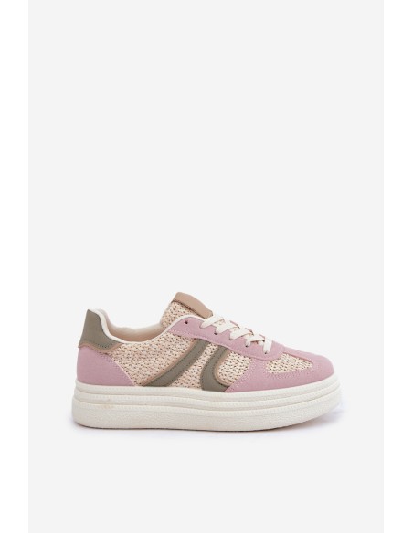 Women's Sneakers With Braiding On Platform Multicolor Lesida