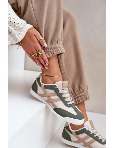 Low Sneakers Women's Beige-Green Eezore
