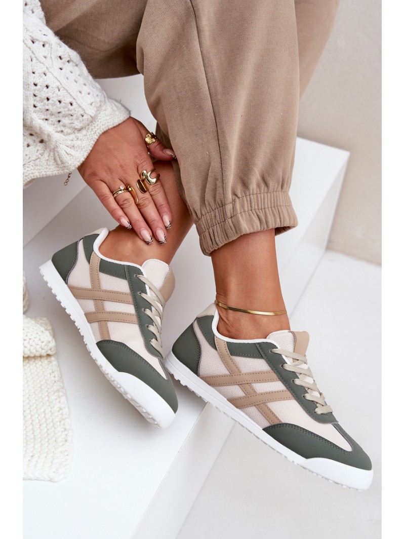 Low Sneakers Women's Beige-Green Eezore