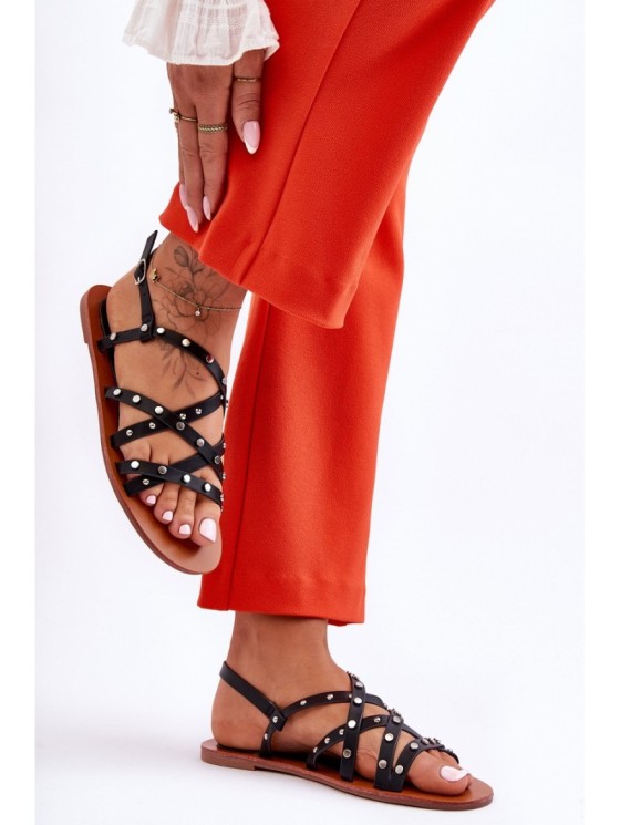 Women's Sandals With Ornaments Black Alemona 2
