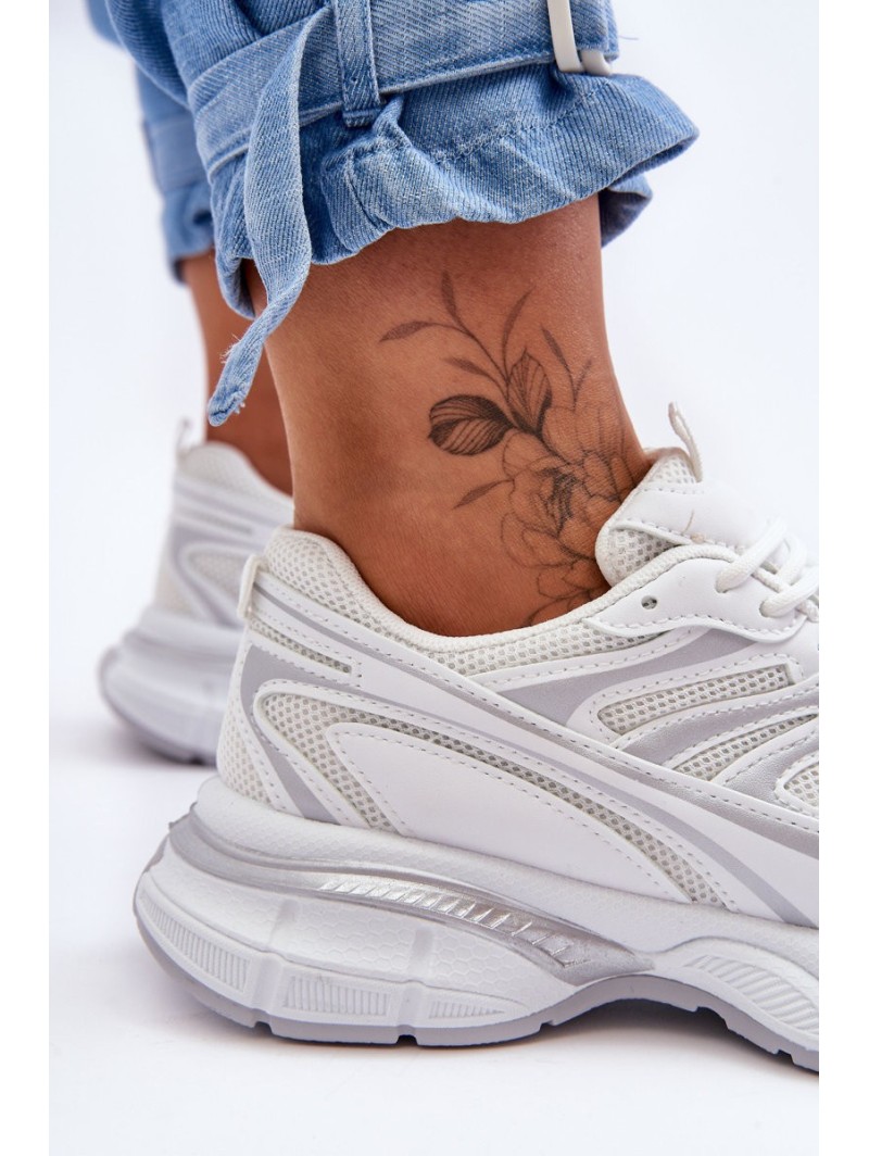 Women's Lace-up Sports Shoes White Emare