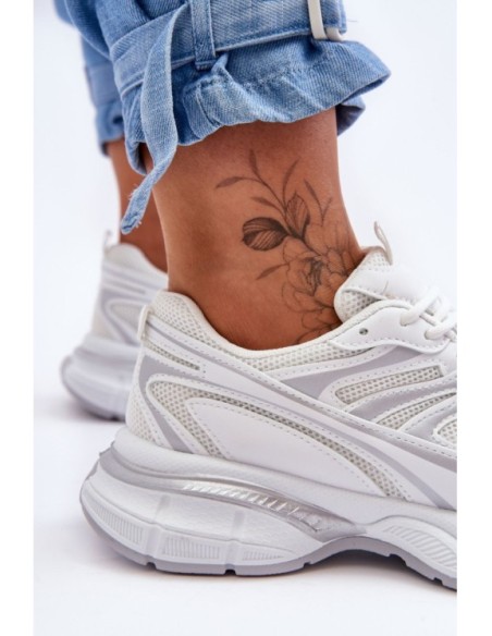 Women's Lace-up Sports Shoes White Emare
