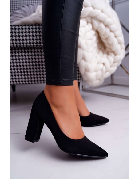 Women's Stiletto High Boots Suede Black Florena