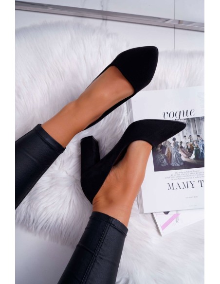 Women's Stiletto High Boots Suede Black Florena