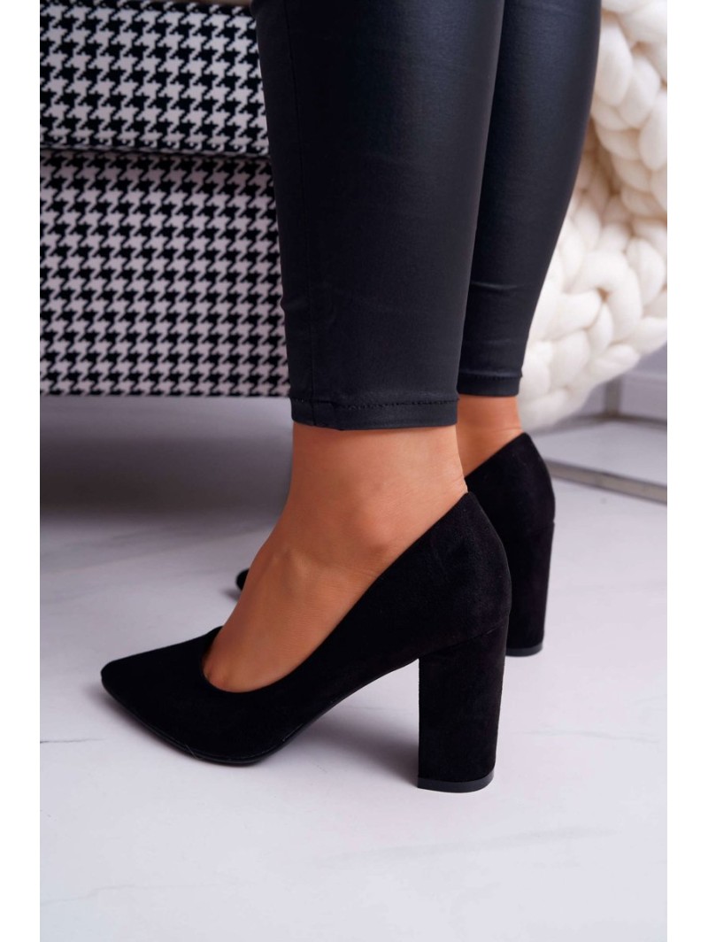 Women's Stiletto High Boots Suede Black Florena