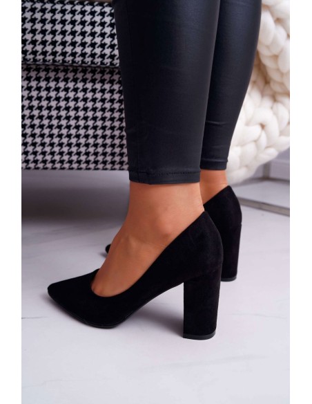 Women's Stiletto High Boots Suede Black Florena
