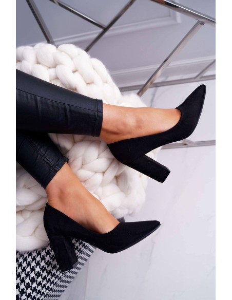 Women's Stiletto High Boots Suede Black Florena