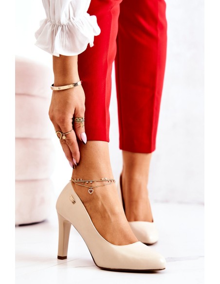 Women s Pumps Beige Campbell