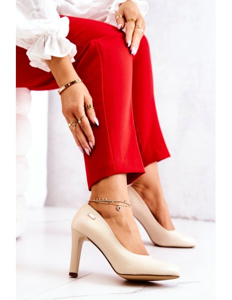 Women s Pumps Beige Campbell