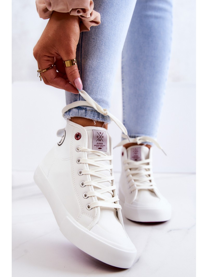 Women's High Sneakers Cross Jeans JJ2R4056C White