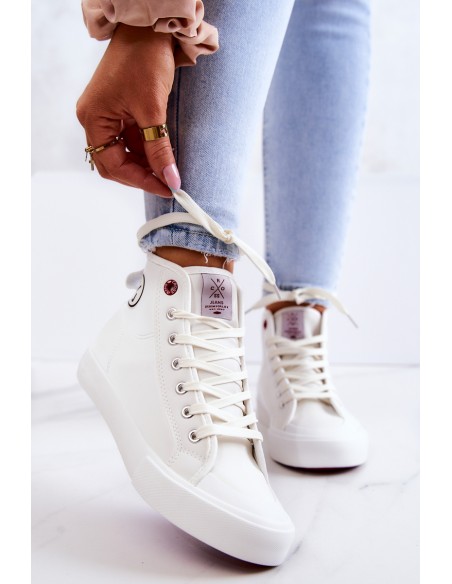 Women's High Sneakers Cross Jeans JJ2R4056C White