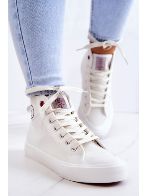 Women's High Sneakers Cross Jeans JJ2R4056C White 2
