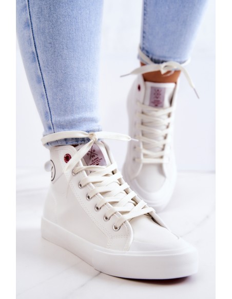 Women's High Sneakers Cross Jeans JJ2R4056C White