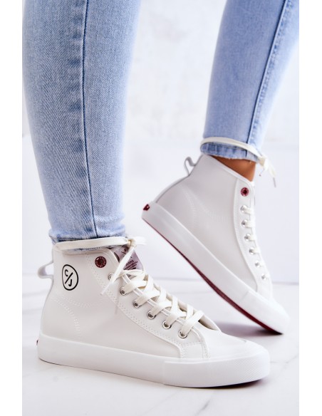Women's High Sneakers Cross Jeans JJ2R4056C White