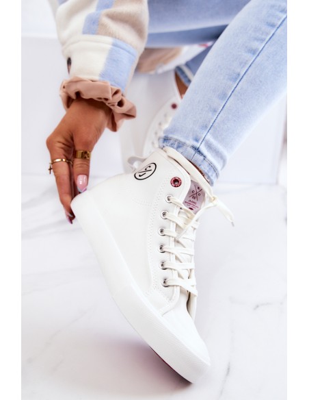 Women's High Sneakers Cross Jeans JJ2R4056C White