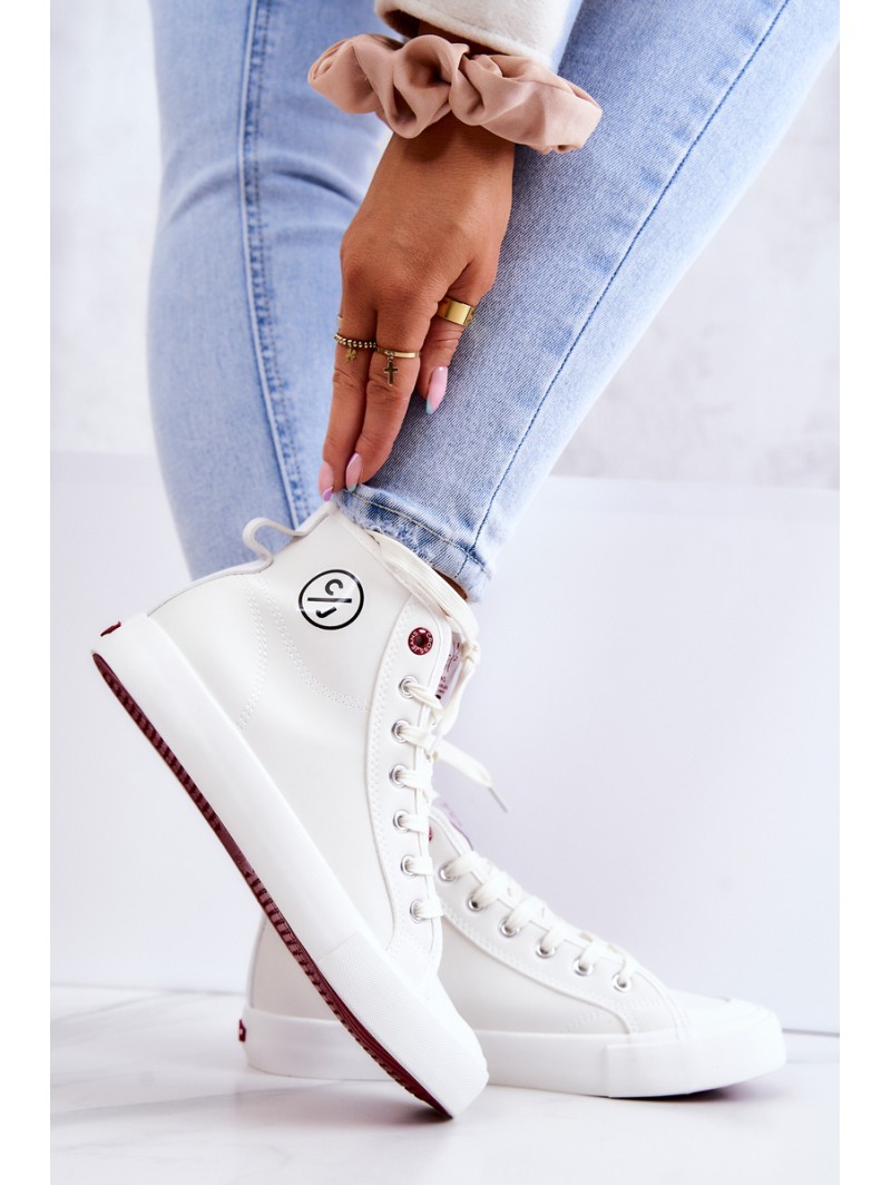 Women's High Sneakers Cross Jeans JJ2R4056C White