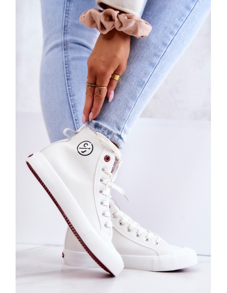 Women's High Sneakers Cross Jeans JJ2R4056C White