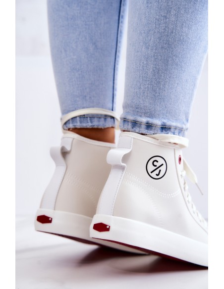 Women's High Sneakers Cross Jeans JJ2R4056C White